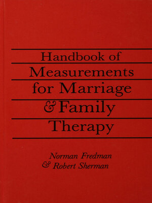 cover image of Handbook of Measurements For Marriage and Family Therapy